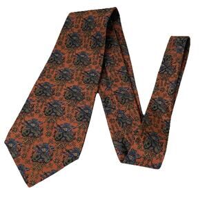 VTG John Henry Silk Crepe Necktie Music Symphony Mandolin Violin Viola Cello